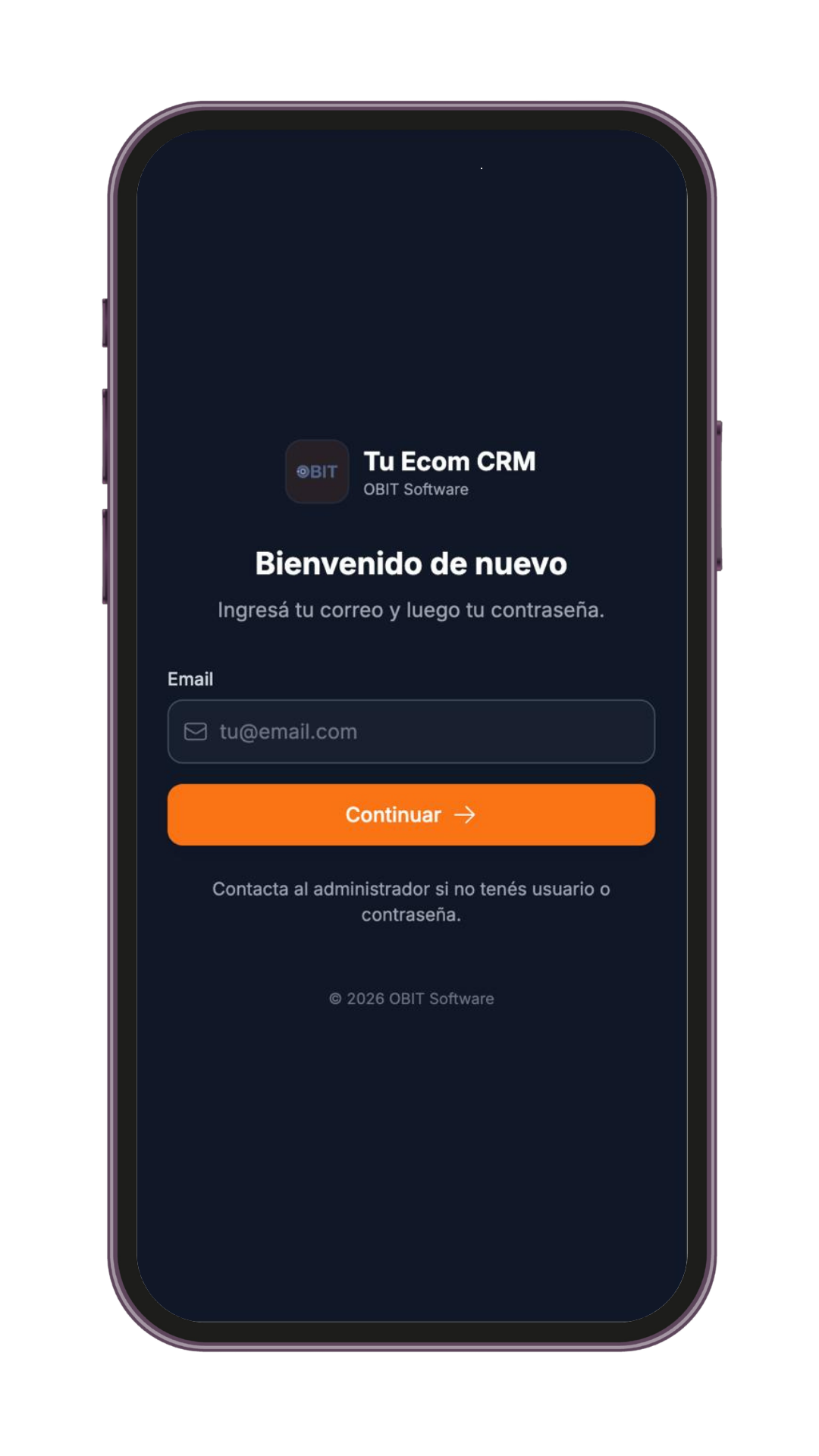 Acceso seguro a Tu Ecom CRM